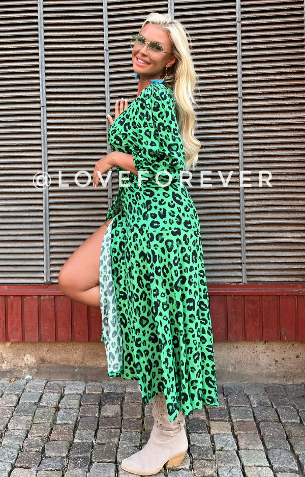 Loreen Dress Green Leo