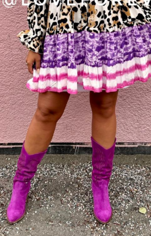 Pamela Short Boots Purple