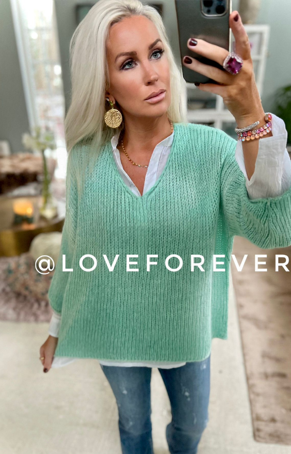 Mandie Sweater Turquoise