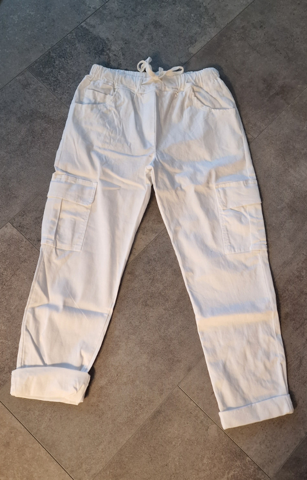 Cargo Pants White
