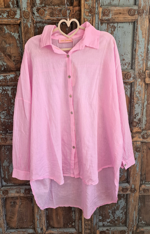 Fab Oversize Shirt Pink