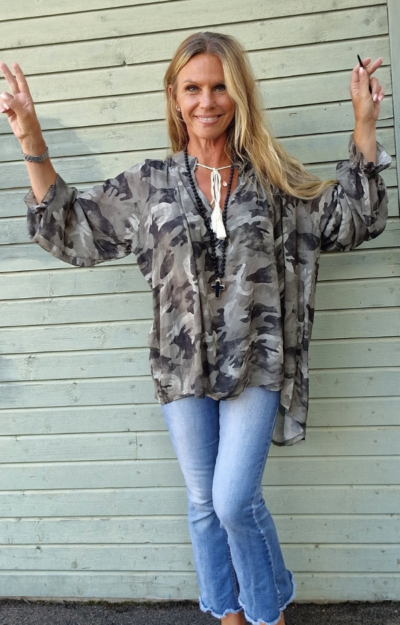 boho blus i viskos