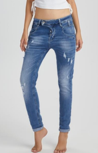 Sköna, snygga och stretchiga jeans med tight passform.