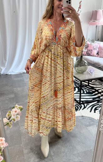 Barcelona Dress Boho Burnt Orange