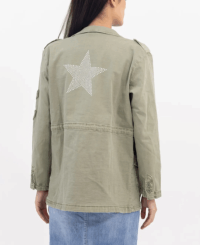 Love Forever Star Army Jacka – en militärinspirerad jacka med glittriga detaljer"