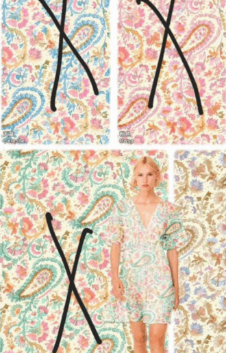 Susanne Bohemisk Blus Paisley - tre färger