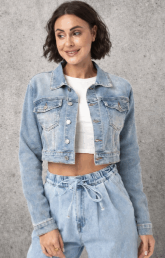 Mickey Kort Jeansjacka