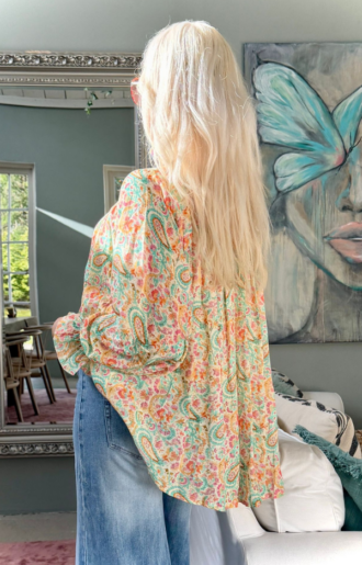 Alternative view of Susanne Bohemisk Mint Paisley