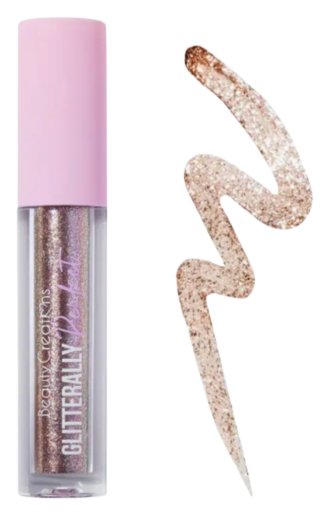 Glitter eyeliner i roséguld från LA, skimrande och lyxig makeup som ger glow och lyfter blicken