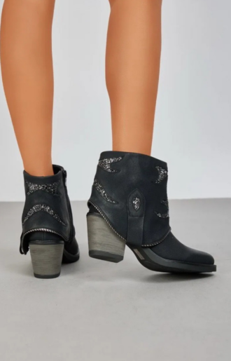 Alternative view of Glimmer Boots Black - cowboyboots med lågt skaft