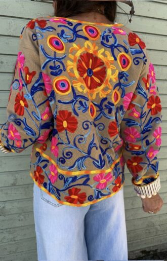Et annet syn på Suzan Broderad Bomullsjacka - Suzani Jacket
