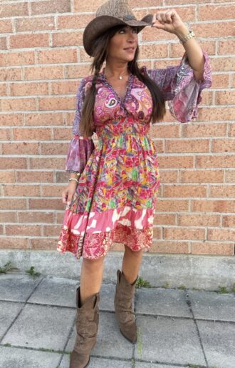 Liana Kort Klänning – Rosa nyanser! UNIKA – här väljer du exakt! B