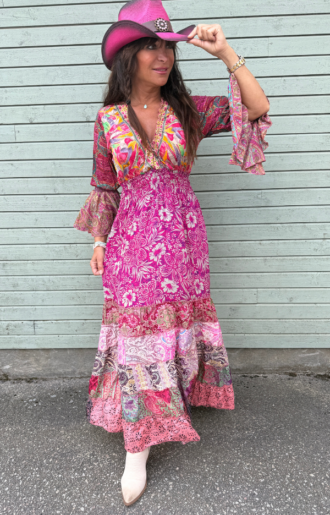 Liana Long Smock Dress - All are UNIQUE! Pink C