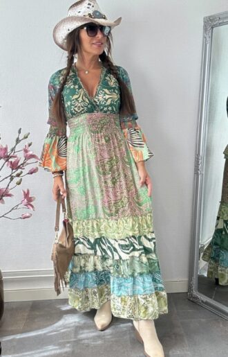 Liana Smock-klänning Gröna Toner Gunnel S-M