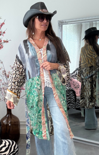 Mix Short Kimono - 13