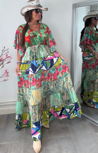 Bohemisk Patch Klänning Coco