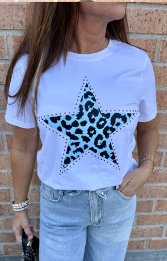 En annan syn på Star Leo Tshirt Blå och Rosa