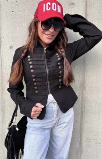 Napoleon Superstretchig Jeansjacka Svart