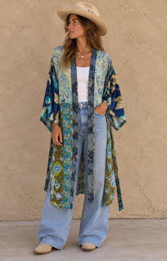 En annan syn på Mix Short Kimono Blå Nynser nr 15